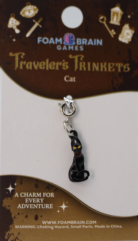 Traveler's Trinkets Charms Group 3 (24 options) Clothing & Accessories Foam Brain Games Cat  