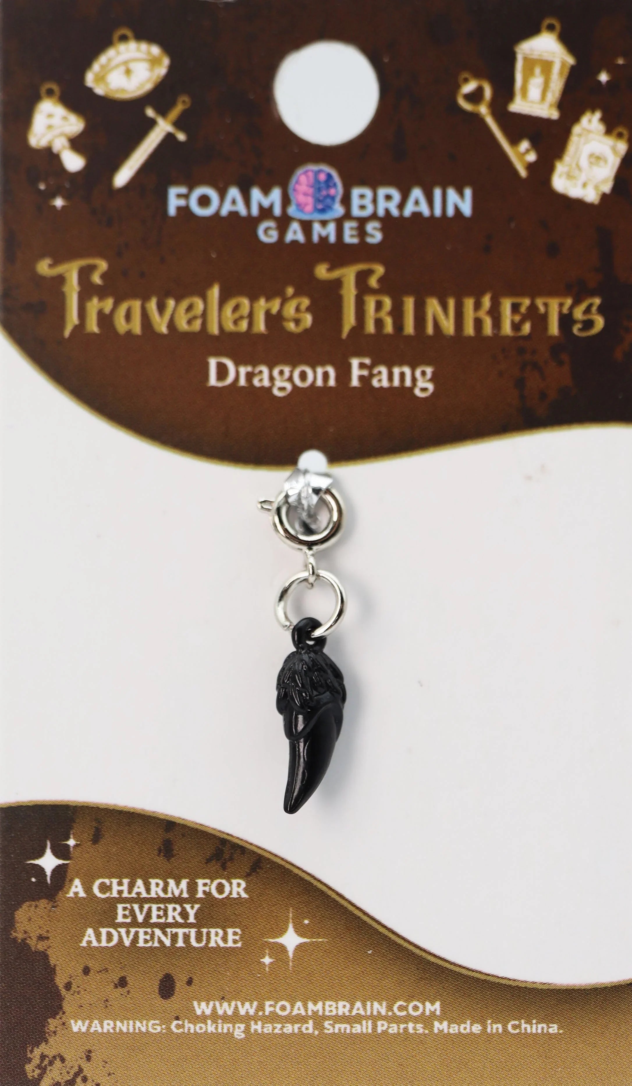 Traveler's Trinkets Charms Group 3 (24 options) Clothing & Accessories Foam Brain Games Dragon Fang  