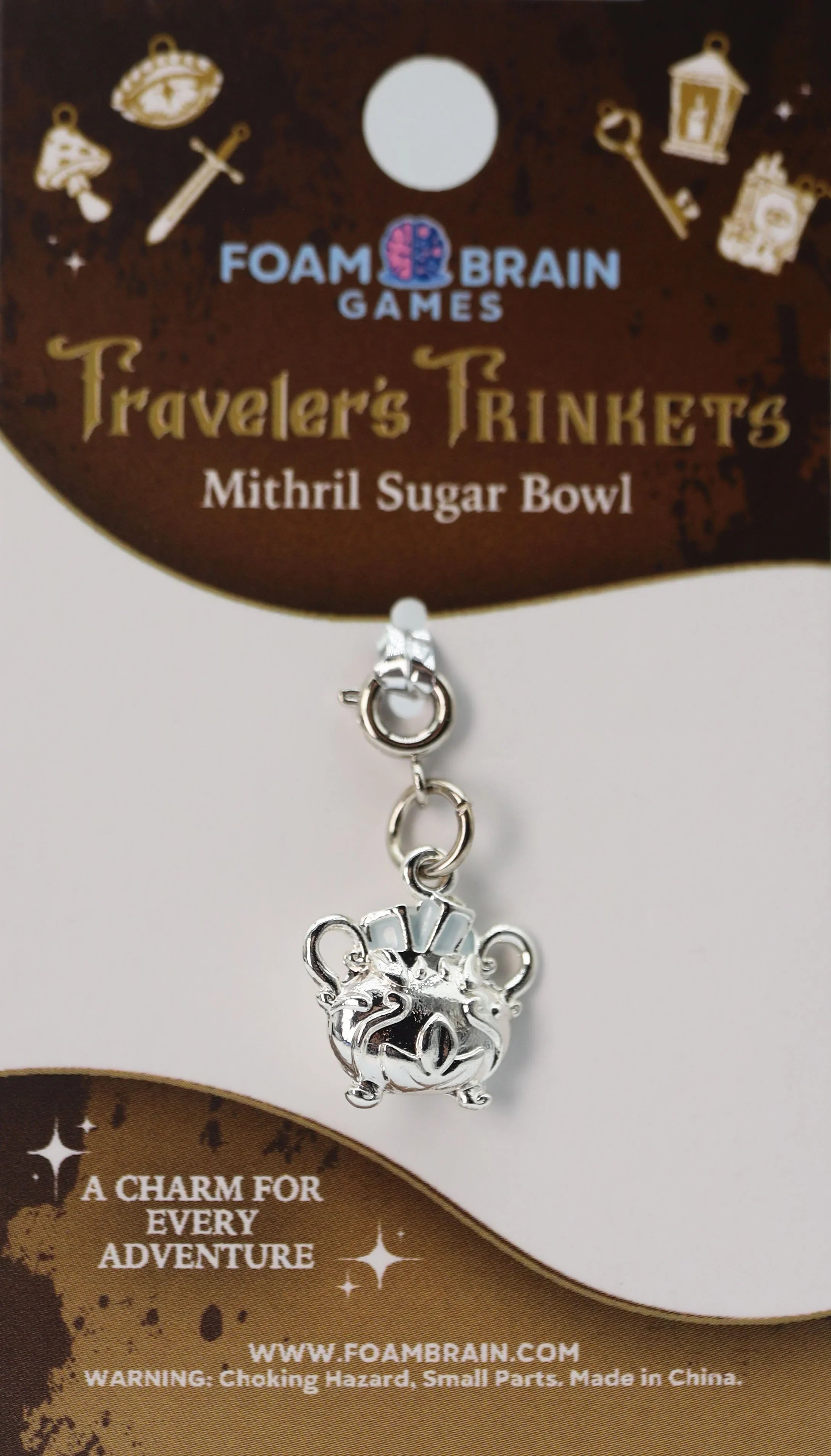 Traveler's Trinkets Charms Group 3 (24 options) Clothing & Accessories Foam Brain Games Mithril Sugar Bowl  