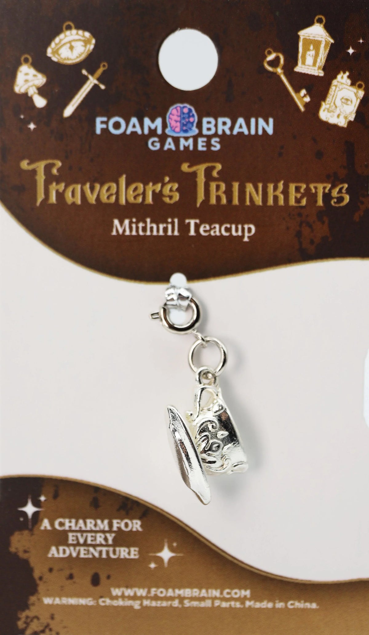 Traveler's Trinkets Charms Group 3 (24 options) Clothing & Accessories Foam Brain Games Mithril Teacup  