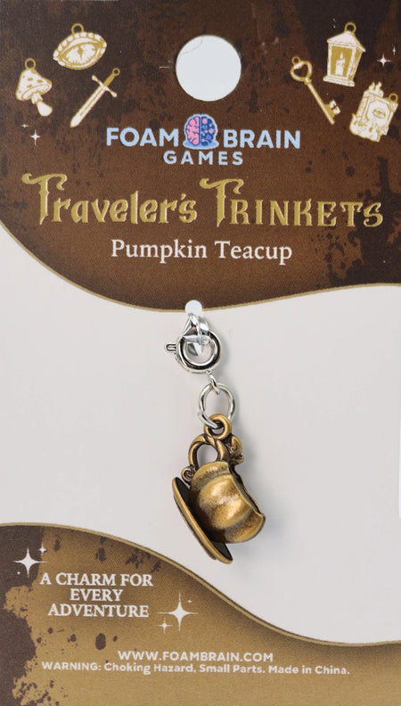 Traveler's Trinkets Charms Group 3 (24 options) Clothing & Accessories Foam Brain Games Pumpkin Teacup  