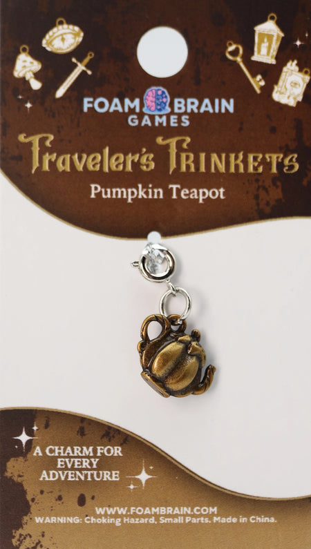 Traveler's Trinkets Charms Group 3 (24 options) Clothing & Accessories Foam Brain Games Pumpkin Teapot  
