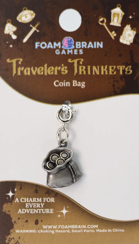 Traveler's Trinkets Charms Group 4 (27 options) Clothing & Accessories Foam Brain Games Coin Bag  