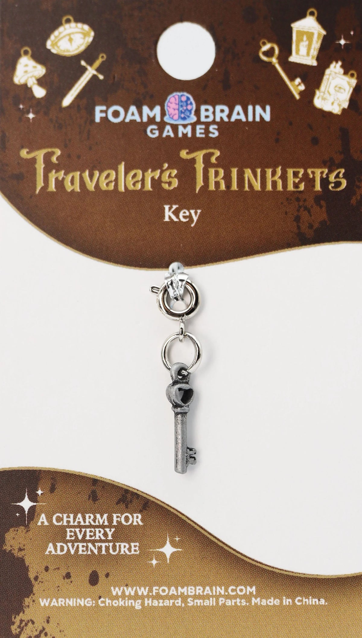 Traveler's Trinkets Charms Group 4 (27 options) Clothing & Accessories Foam Brain Games Key  
