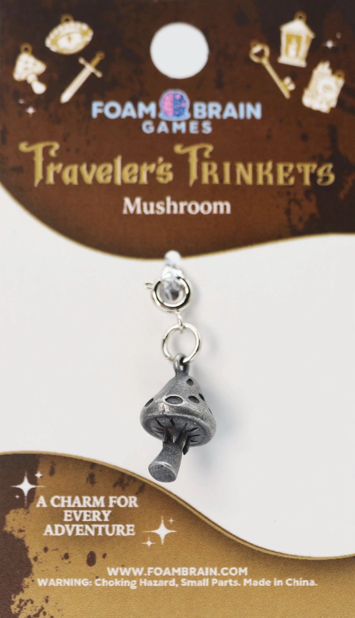 Traveler's Trinkets Charms Group 4 (27 options) Clothing & Accessories Foam Brain Games Mushroom  