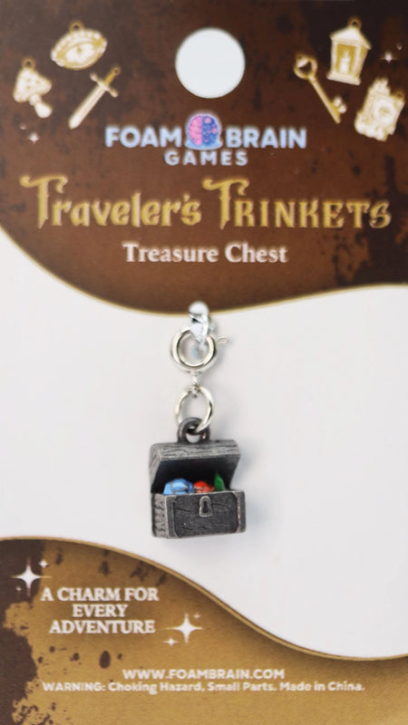 Traveler's Trinkets Charms Group 4 (27 options) Clothing & Accessories Foam Brain Games Treasure Chest  
