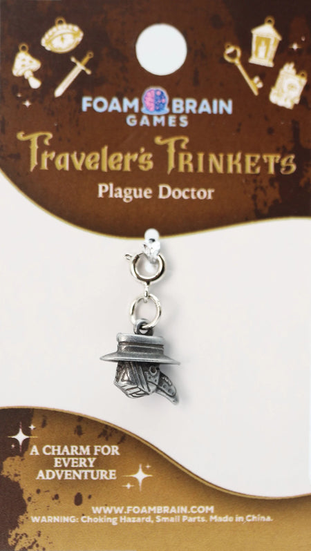 Traveler's Trinkets Charms Group 4 (27 options) Clothing & Accessories Foam Brain Games Plague Doctor  