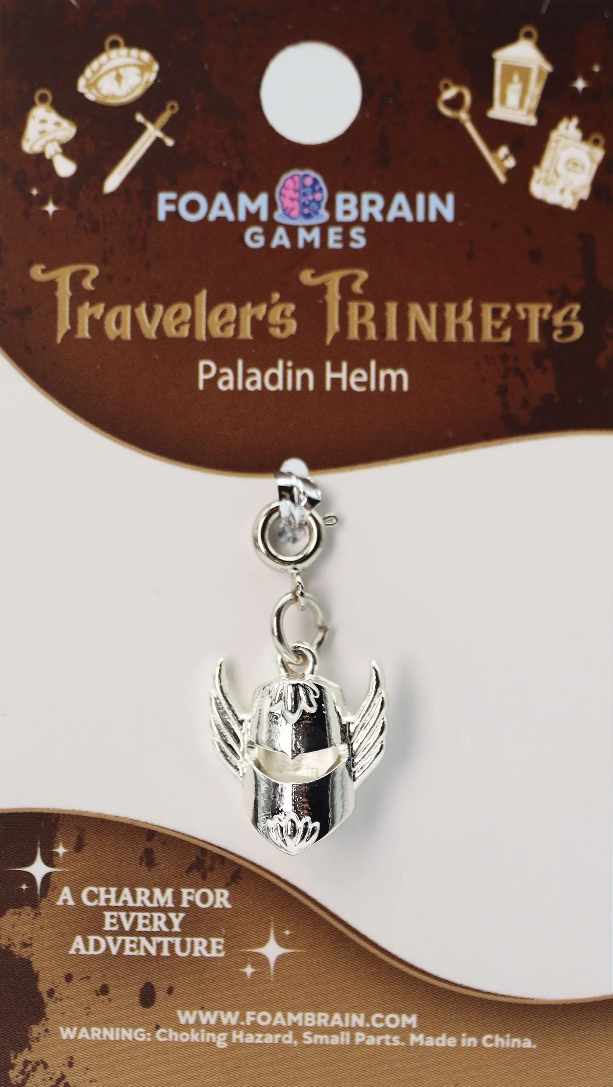 Traveler's Trinkets Charms Group 4 (27 options) Clothing & Accessories Foam Brain Games Paladin Helm  