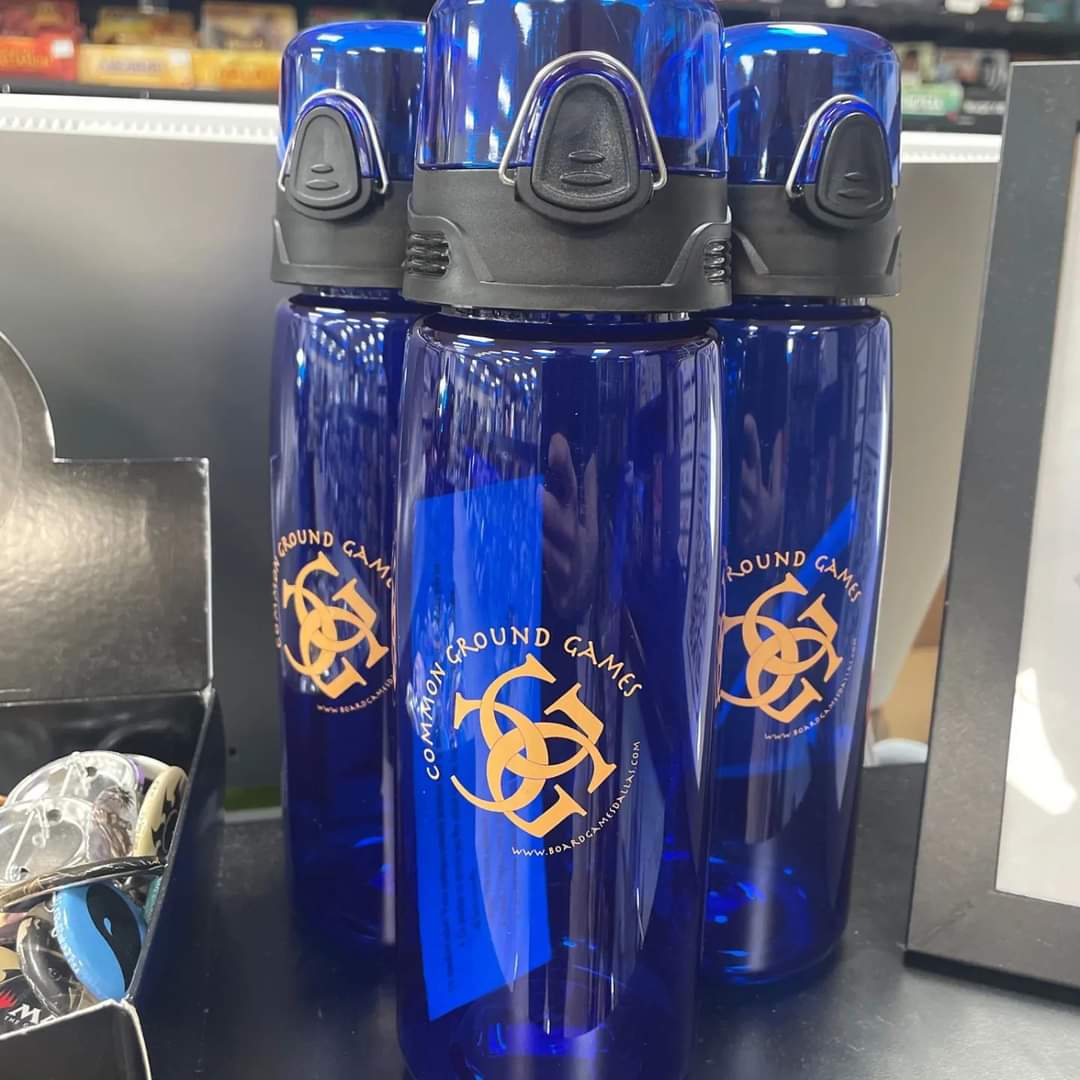 CGG Water Bottle Blue Clothing & Accessories Common Ground Games