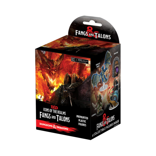 D&D Icons of the Realms Fangs and Talons Booster Miniatures WizKids