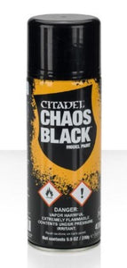 Citadel Spray Chaos Black Paints Games Workshop   