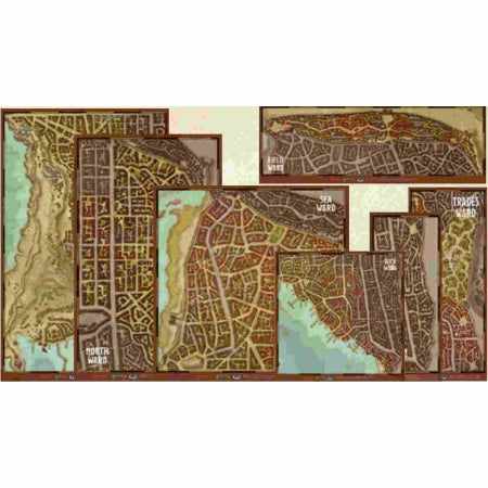 D&D 5e Waterdeep: Dragon Heist Map Set RPG Maps Gale Force Nine   