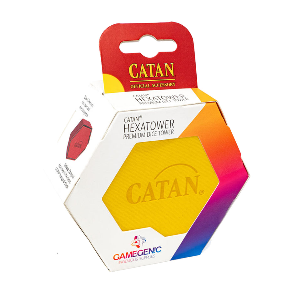 Catan Hexatower Yellow Supplies Gamegenic Catan Hexatower Yellow