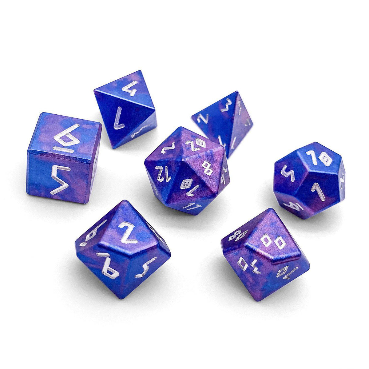 Norse Foundry Wonderous Polyhedral Dice Set Galactic Conquest Dice Norse Foundry