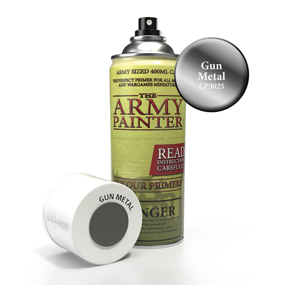 Colour Primer Spray: Gun Metal Paints Army Painter   
