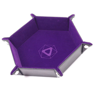 Die Hard Dice Hex Folding Dice Tray Purple Home page Other   