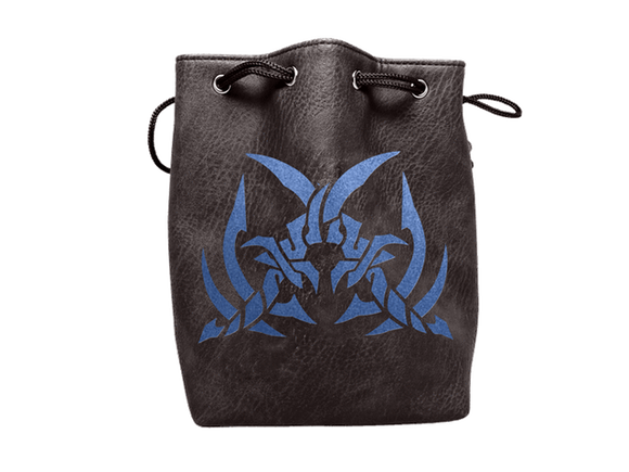 Easy Roller Black Leather Lite Assassin's Blades Design Self-Standing Large Dice Bag Home page Easy Roller Dice   