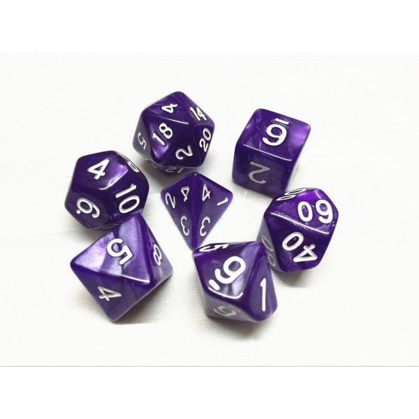 HD Dice Pearl Purple 7ct Polyhedral Dice Set Dice Other