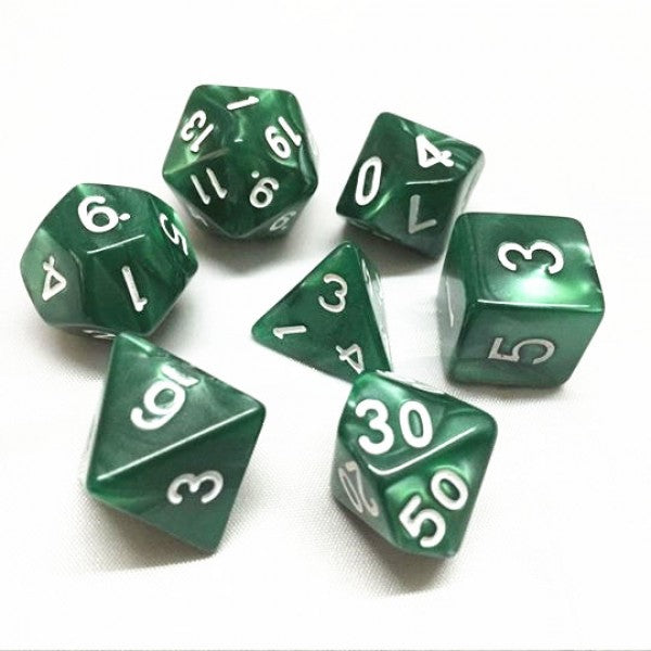 HD Dice Pearl Green 7ct Polyhedral Dice Set Dice Other