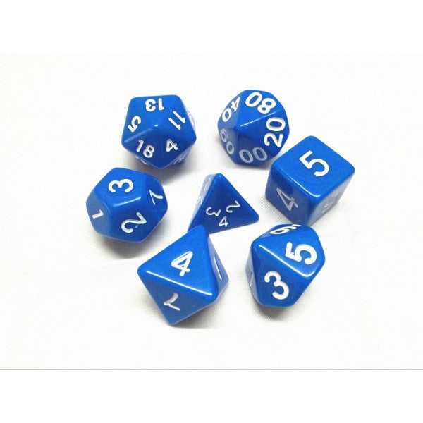 HD Dice Opaque Blue 7ct Polyhedral Dice Set Dice Other