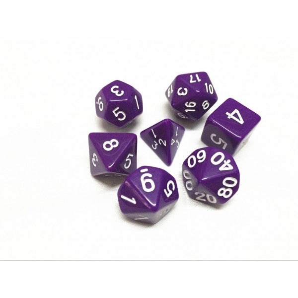 HD Dice Opaque Purple 7ct Polyhedral Dice Set Dice Other