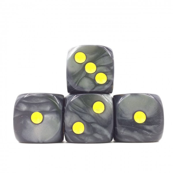 HD Dice Pearl Black/Yellow 16mm D6 Set  Other   