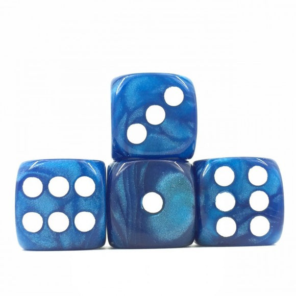 HD Dice Pearl Blue/White 16mm D6 Set Home page Other   
