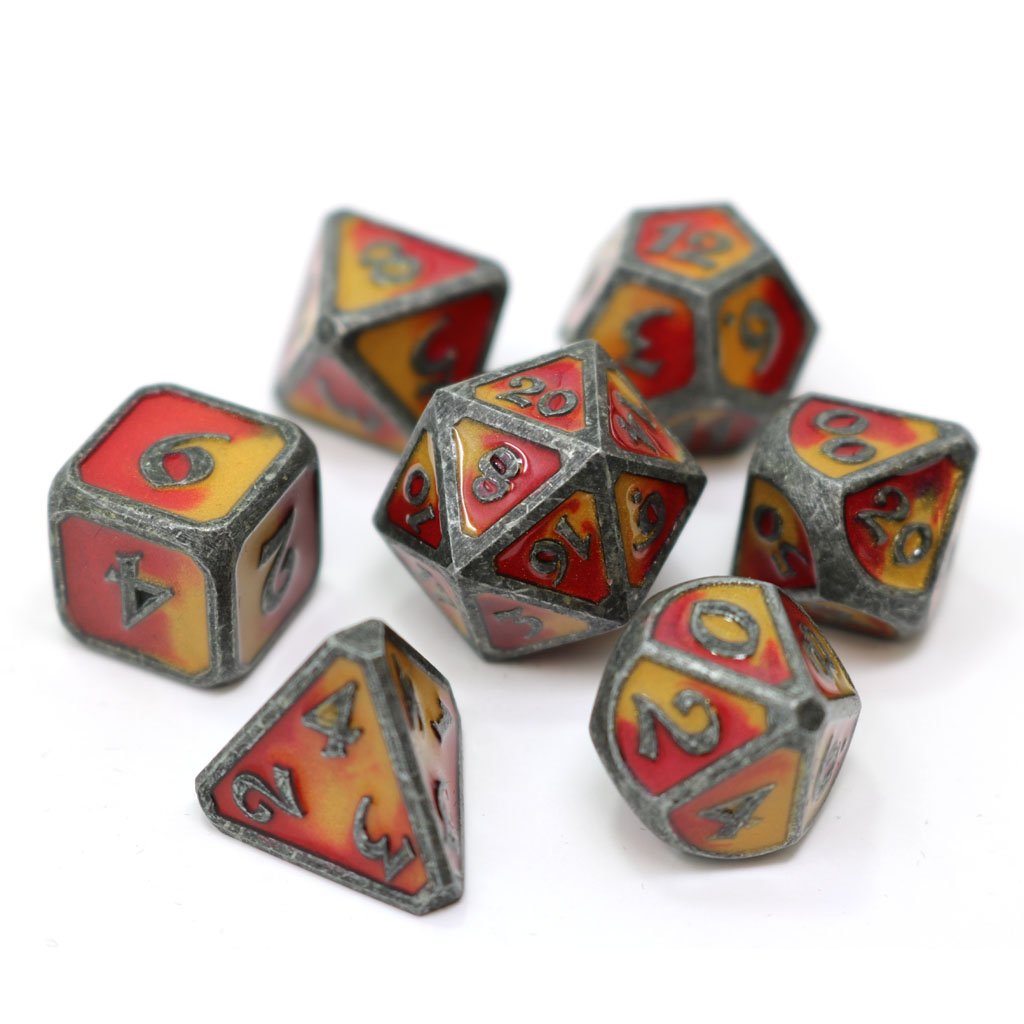 Die Hard Dice Metal Spellbinder Brimstone 7ct Polyhedral Set Dice Die Hard Dice