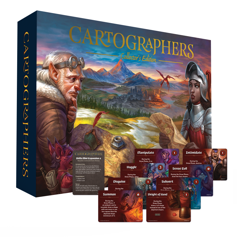 Cartographers Heroes Collector's Edition Board Games Thunderworks Games   