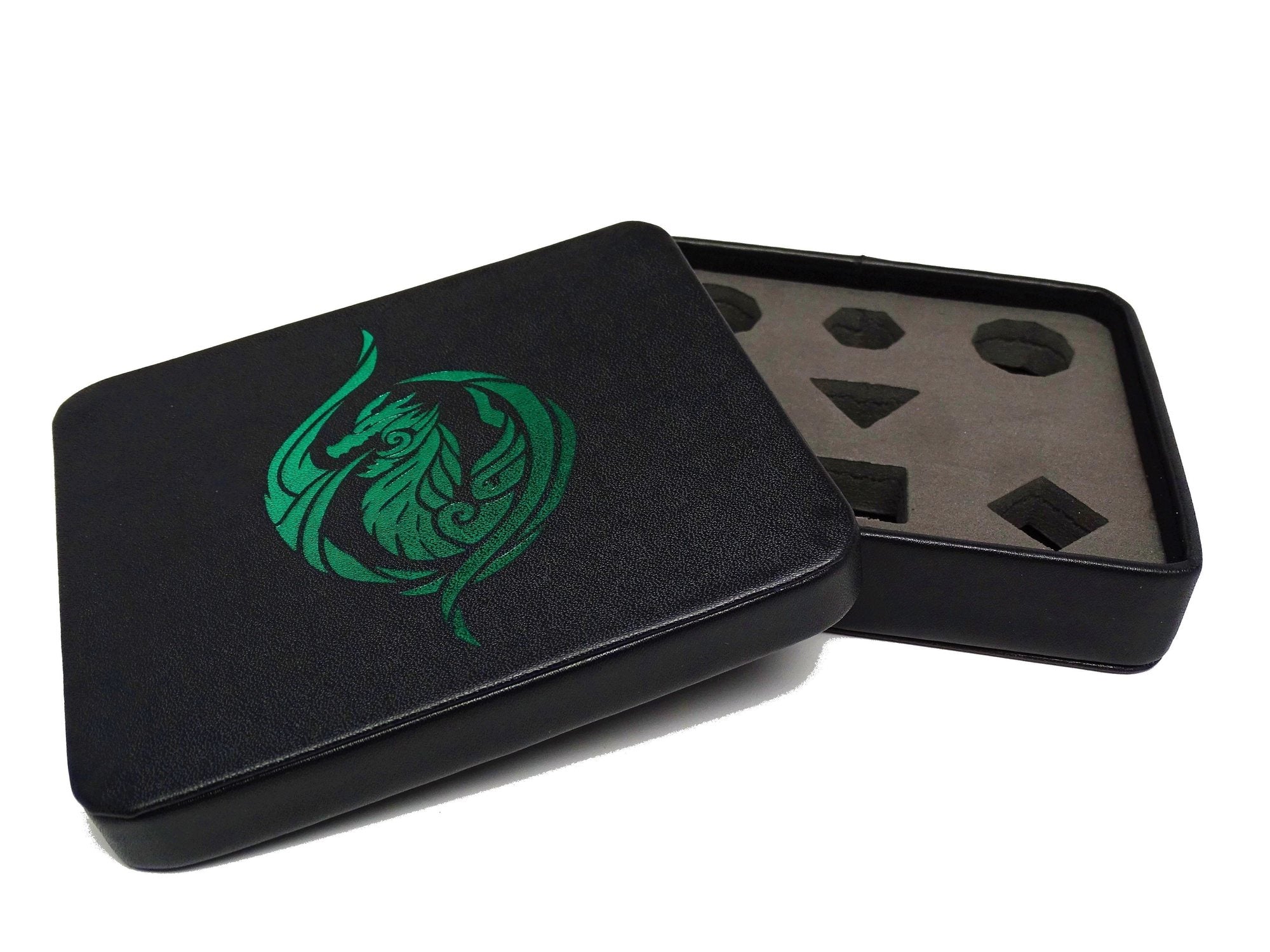 Dice Display and Storage Case - Green Dragon's Breath Design Supplies Easy Roller Dice