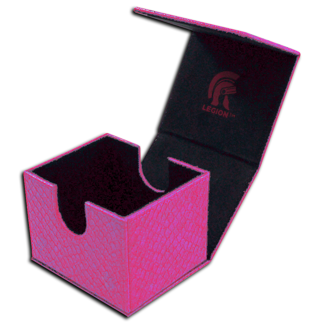 Legion Dragon Hide Hoard V2 Deck Box Pink Supplies Legion Supplies   