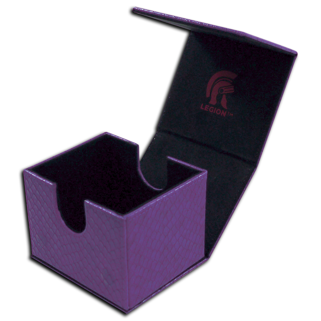 Legion Dragon Hide Hoard V2 Deck Box Purple Supplies Legion Supplies   