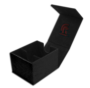 Legion Dragon Hide Hoard Plus Deck Box Black Home page Legion Supplies   