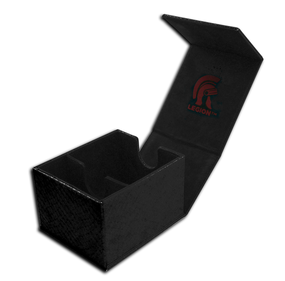 Legion Dragon Hide Hoard Plus Deck Box Black Home page Legion Supplies   