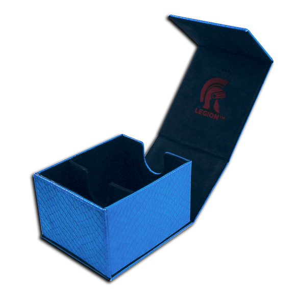 Legion Dragon Hide Hoard Plus Deck Box Blue Home page Legion Supplies   