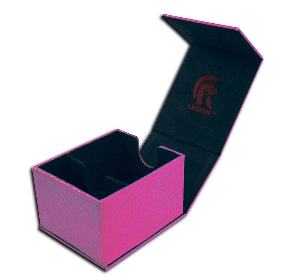 Legion Dragon Hide Hoard Plus Deck Box Pink Supplies Legion Supplies   