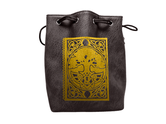 Easy Roller Black Leather Lite Spell Book Design Self-Standing Large Dice Bag Home page Easy Roller Dice   