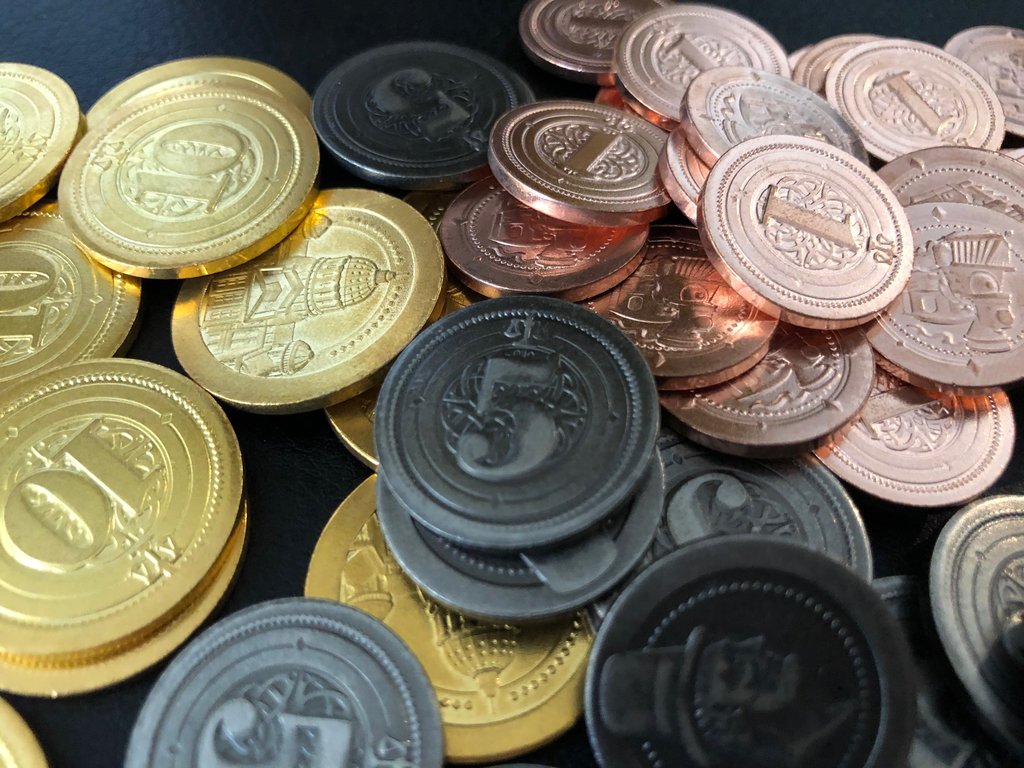 50 Metal Industrial Coin Board Game Upgrade Set  Other   