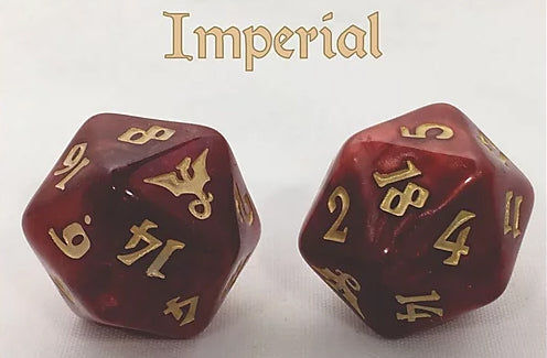 Black Oak Workshop Imperial Dragon Red/Gold Single D20  Other   