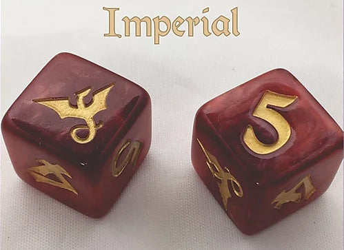 Black Oak Workshop Imperial Dragon Dracolich Red/Gold Single D6  Other   