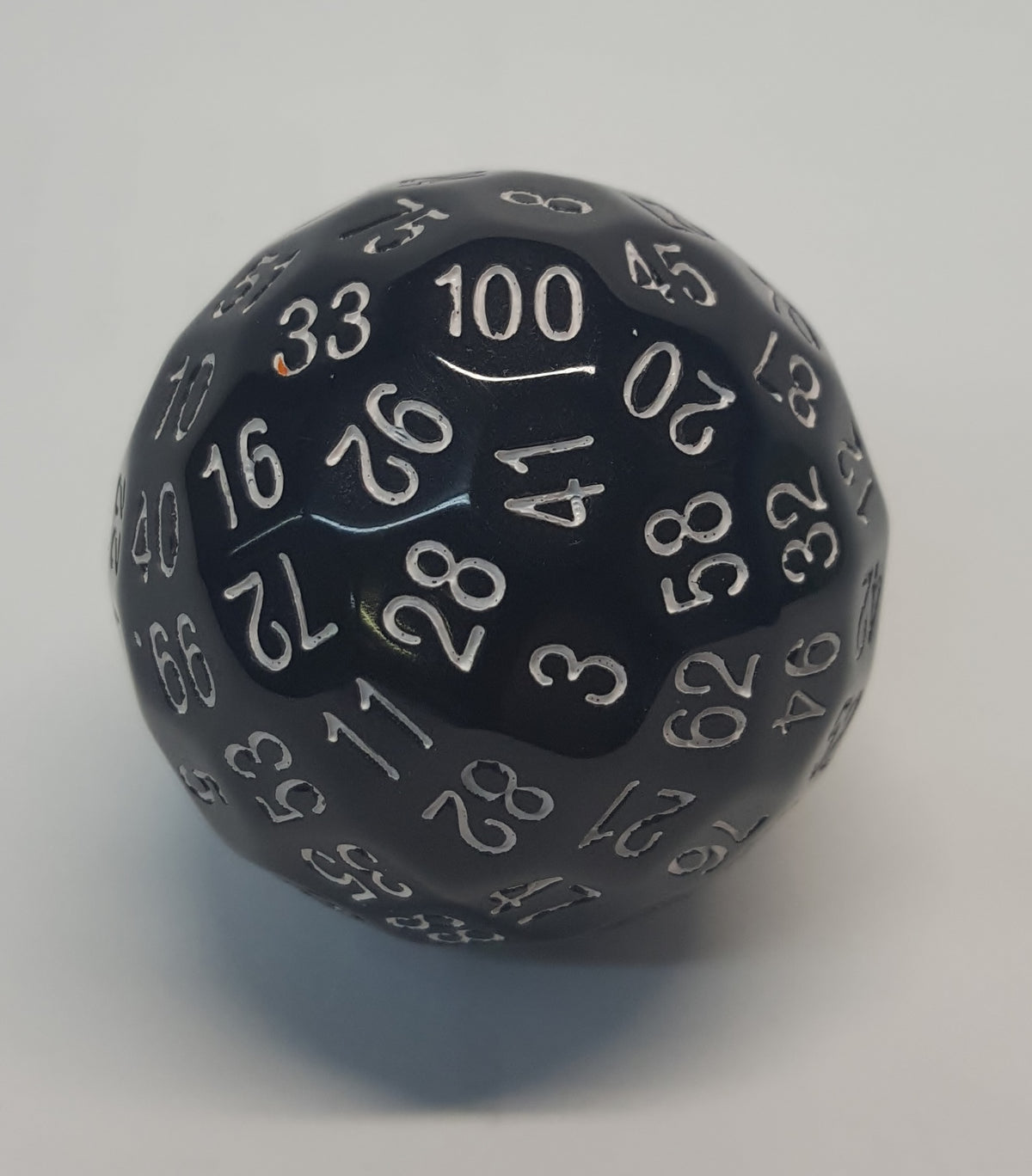 Single D100 Black Dice Foam Brain Games