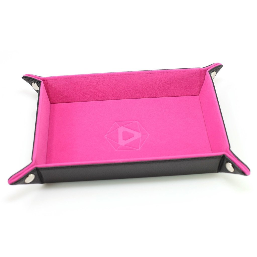 Die Hard Dice Rectangular Folding Dice Tray Pink Dice Die Hard Dice