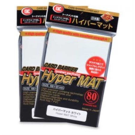 KMC Standard Card Sleeves 80ct Hyper Matte White Home page KMC Sleeves   