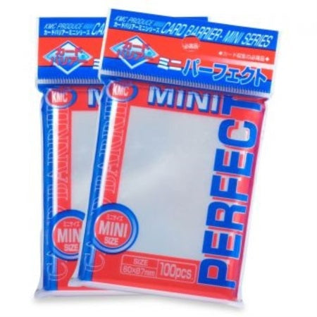 KMC Small Card Sleeves 100ct Mini Perfect Size Clear Supplies KMC Sleeves   