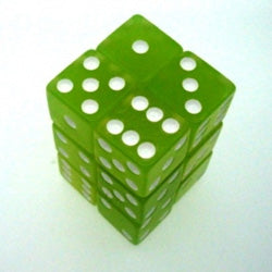Koplow 12D6 16mm Glow in the Dark Lemon Koplow Games