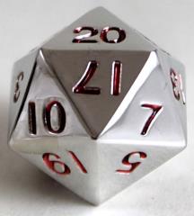 Koplow 20mm Metal Dice w/Red Single D20 Home page Other   
