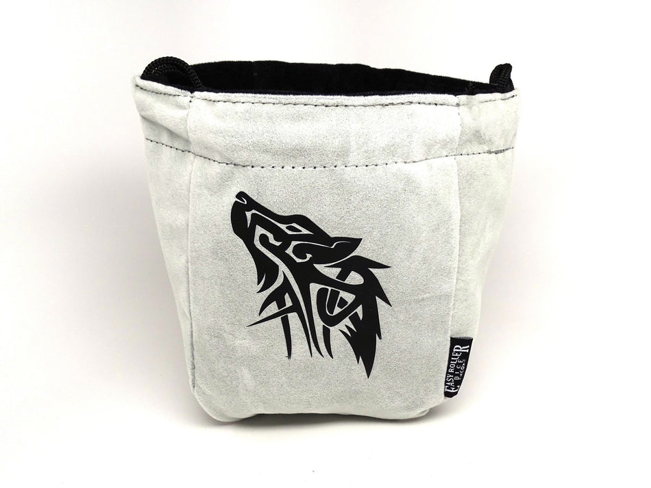 Easy Roller Wolf Reversible Microfiber Self-Standing Large Dice Bag Supplies Easy Roller Dice