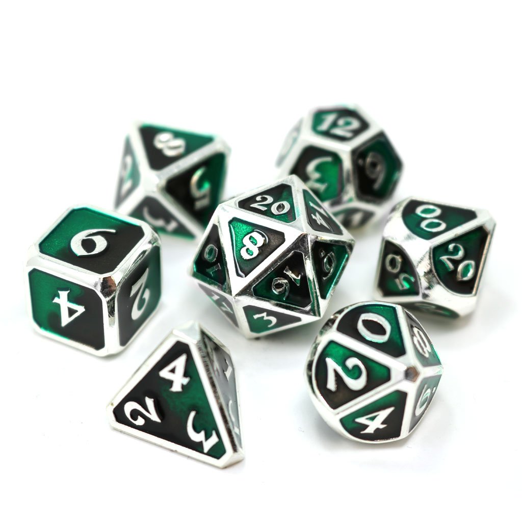 Die Hard Dice Metal Dark Arts Blight 7ct Polyhedral Set Dice Die Hard Dice