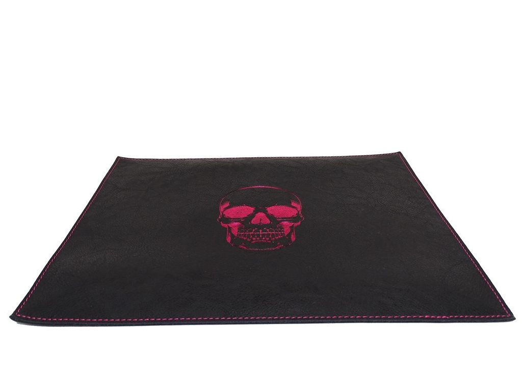 Easy Roller Red Skull Dice Rolling Mat Supplies Easy Roller Dice