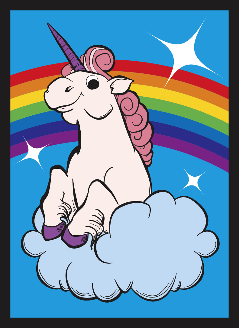 Legion Standard Card Game Sleeves 50ct Matte Rainbow Unicorn Supplies Legion Supplies   